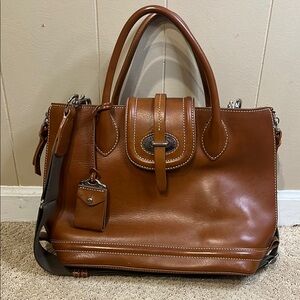 Dooney & Bourke Toscana Side Zip Florentine Leather Satchel